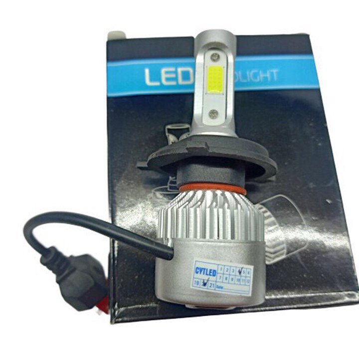 Đèn pha C6 2 tim chân H4