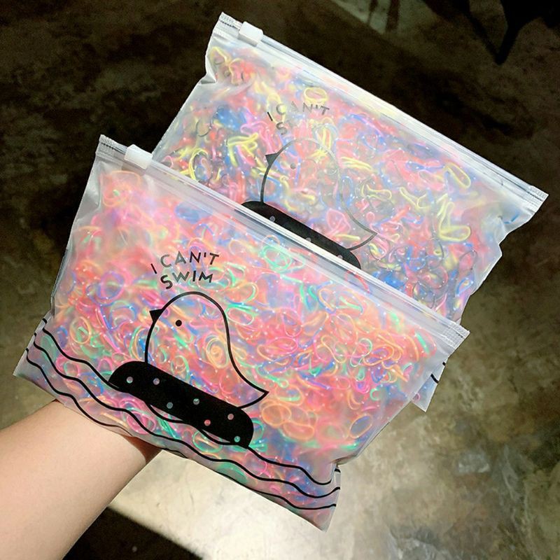 HOT | SET 1000 CÁI CHUN BUỘC TÓC MIX MÀU | VIDEO THẬT | KISS PLAZA