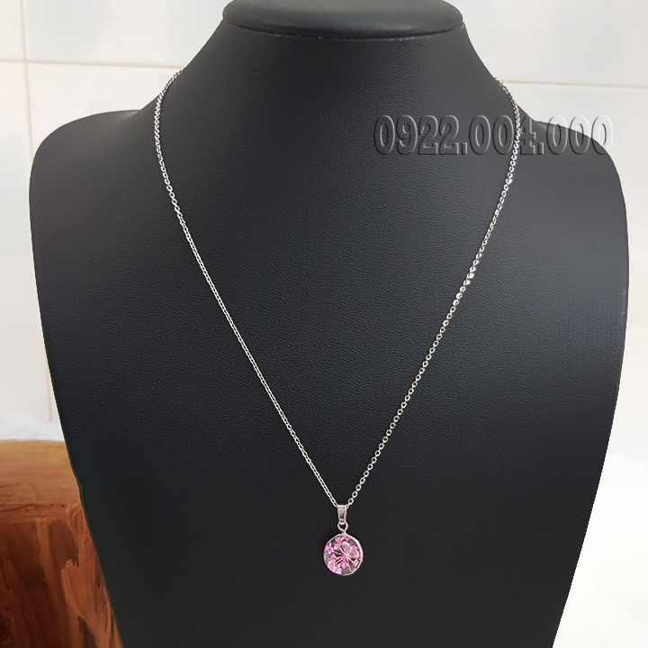 Dây chuyền nữ mặt bi tròn.