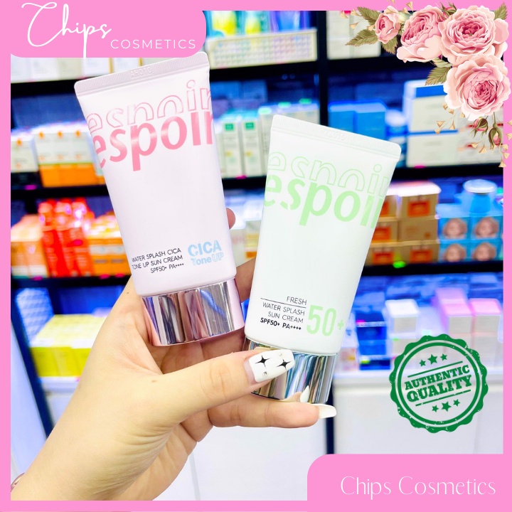 Kem chống nắng Espoir 60ml loại Hồng nâng tone, hồng cấp ẩm và Xanh cấp ẩm