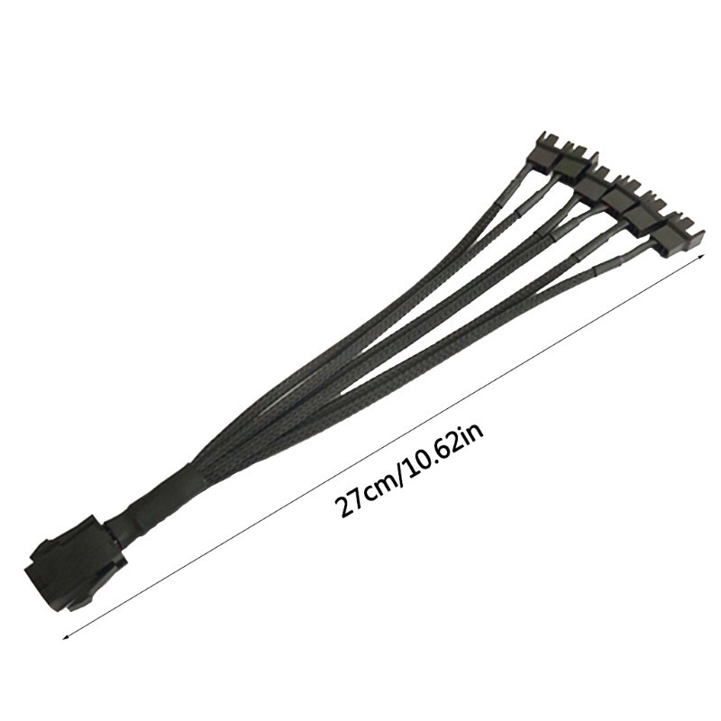 (DungLeo) dây cáp nối dài quạt máy tính 12V 6pin ra 6 dây 4pin/3pin