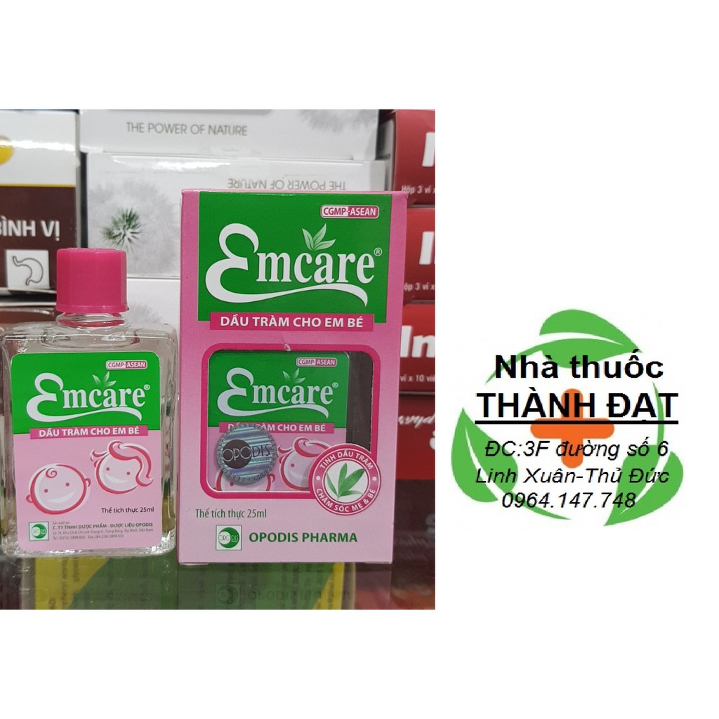 Dầu khuynh diệp cho bé EMCARE 25ml  / em care