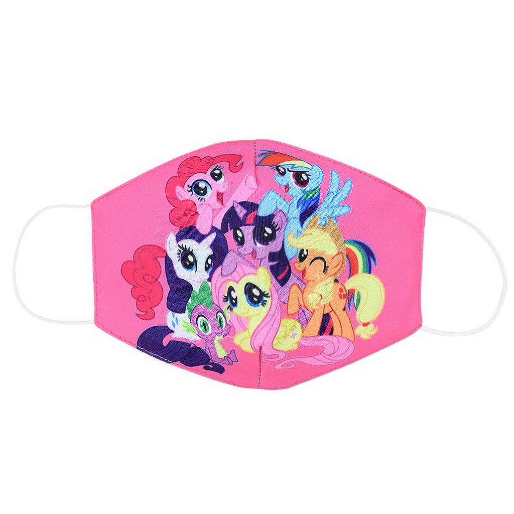 Khẩu trang cotton chống bụi họa tiết hoạt hình My Little Pony xinh xắn cho bé gái