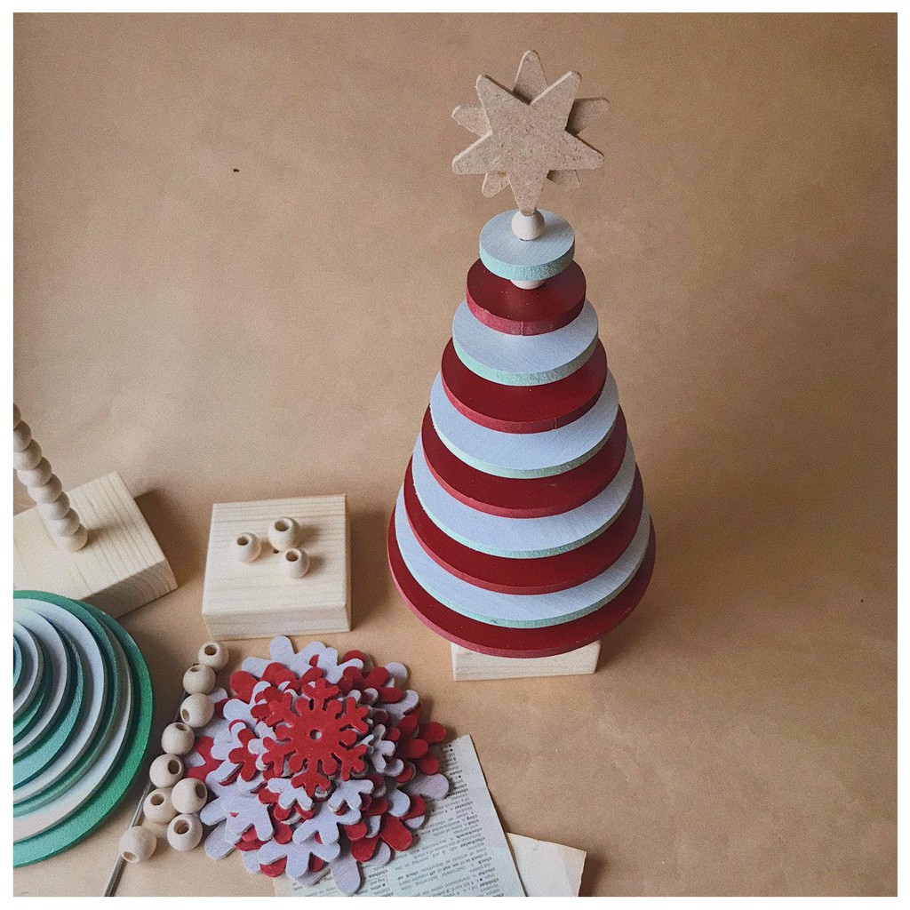 [ Ảnh thật tự chụp ] Cây Thông Noel Mini - Thông Gỗ Handmade Decor