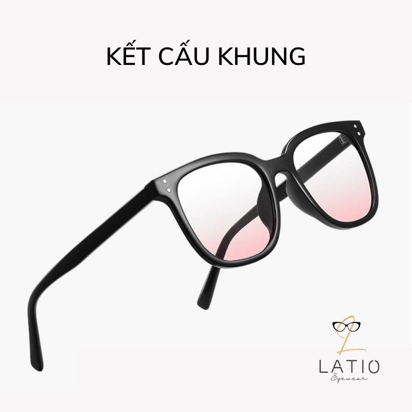 Kính râm Nam Nữ LATIO thời trang 2023 thiết kế 2 chấm kết hợp nhiều gang màu cá tính KM42
