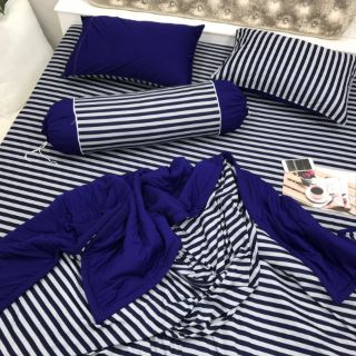Bộ Drap Thun THÁI LAN 3D mát lạnh 4 món