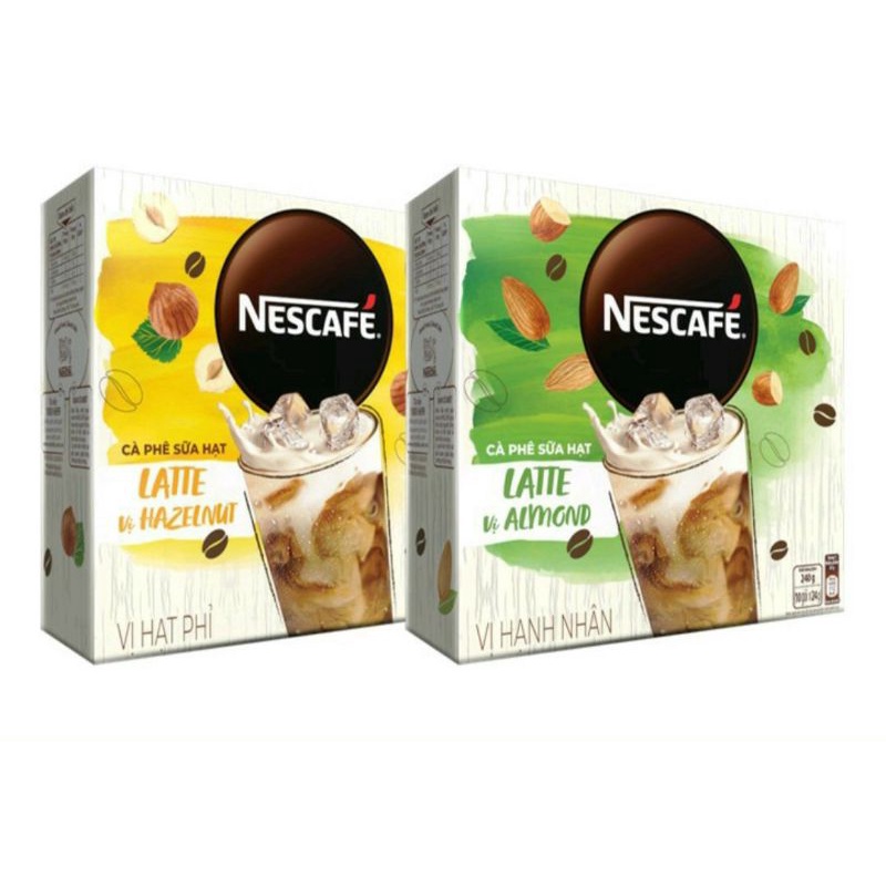 Hộp Nescaffe latte sữa hạt mocha latte vị socola