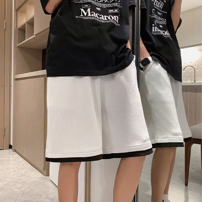 Quần Short Thể Thao Lưng Thun Ống Rộng Thoải Mái Thoáng Khí Phong Cách Hàn Quốc Thời Trang Cho Nam size M-2XL