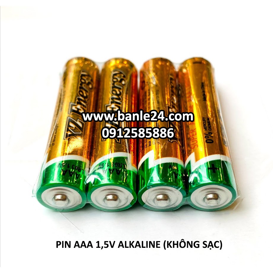 Pin kiềm Alkaline 1,5v AA và AAA dung lượng cao, lưu ý không sạc lại được