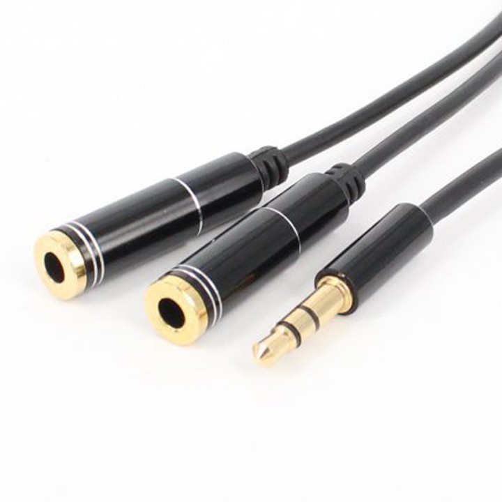 Cáp chia Audio 1 ra 2 chuẩn 3.5mm