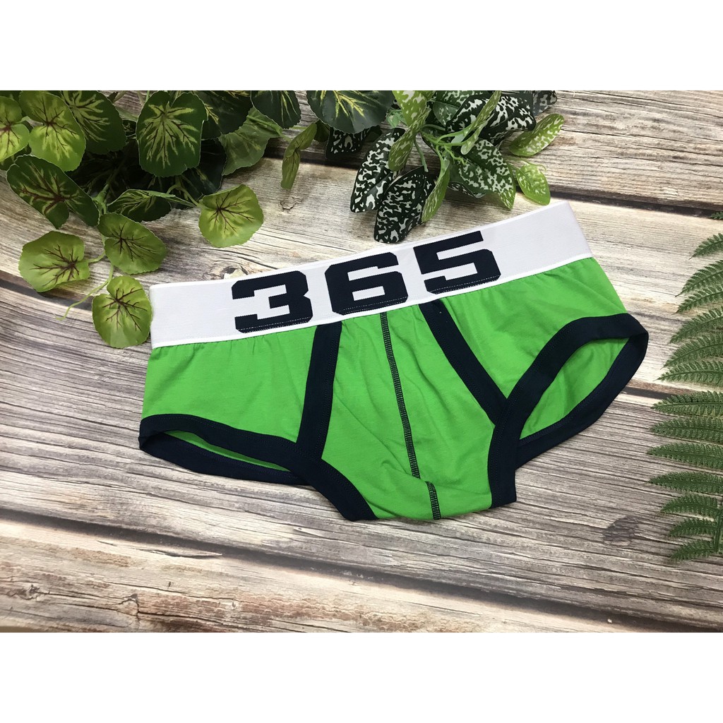[free ship 50k + che tên đơn hàng] quần lót nam, quần lót tam giác thun cotton in số 365 (hình chụp tại shop)