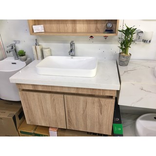 Combo chậu lavabo bán âm vuông và vòi cổ xoay. KH đọc kỹ phẩn mô tả sp