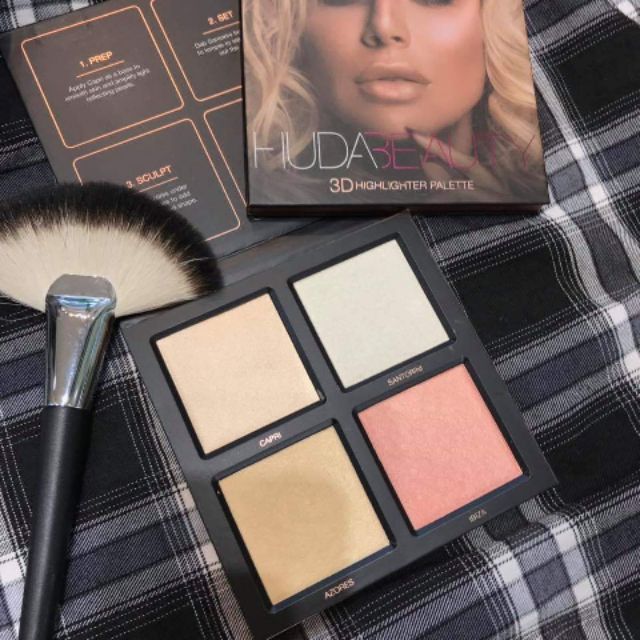 Bảng phấn highlight Huda Beauty 3D