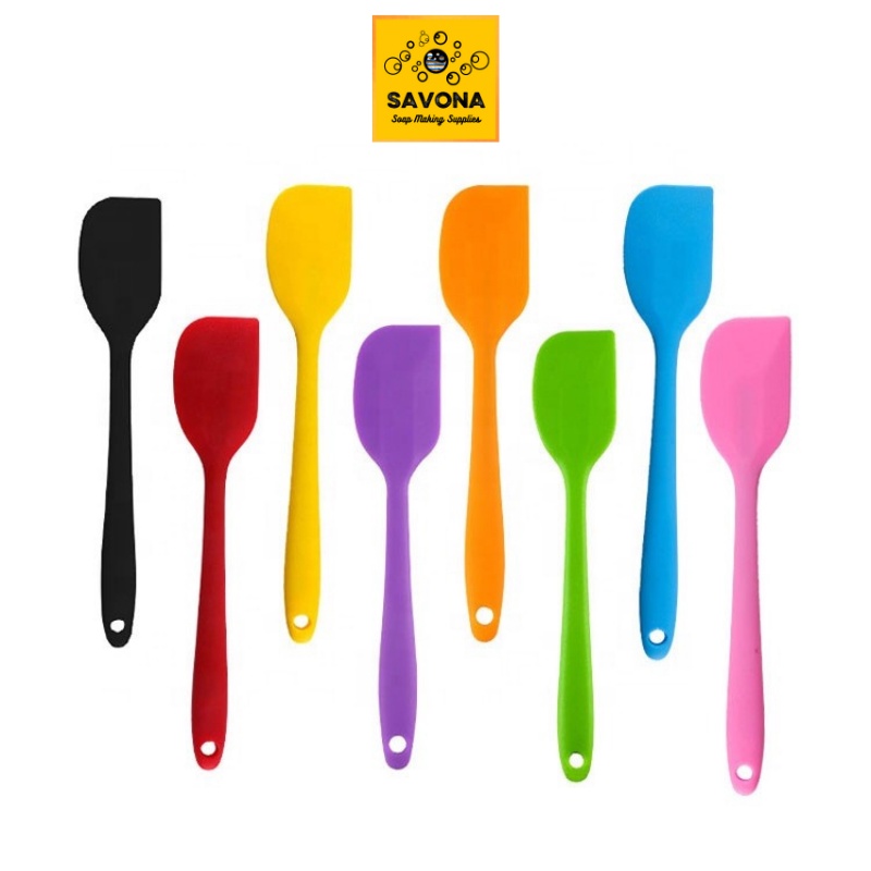 Phới Silicon Chịu Nhiệt 21cm 28cm - Silicone Spatula 21cm 28cm - Phới silicon làm bánh - Thìa silicon dẹt làm xà pSavona