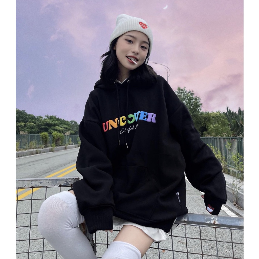 [Mã 2611THTRANG100K hoàn 10% xu đơn 99K] Áo Hoodie Local Brand Uncover Nam Nữ Vải Nỉ Bông Unisex Chữ 7 Màu Full Mạc