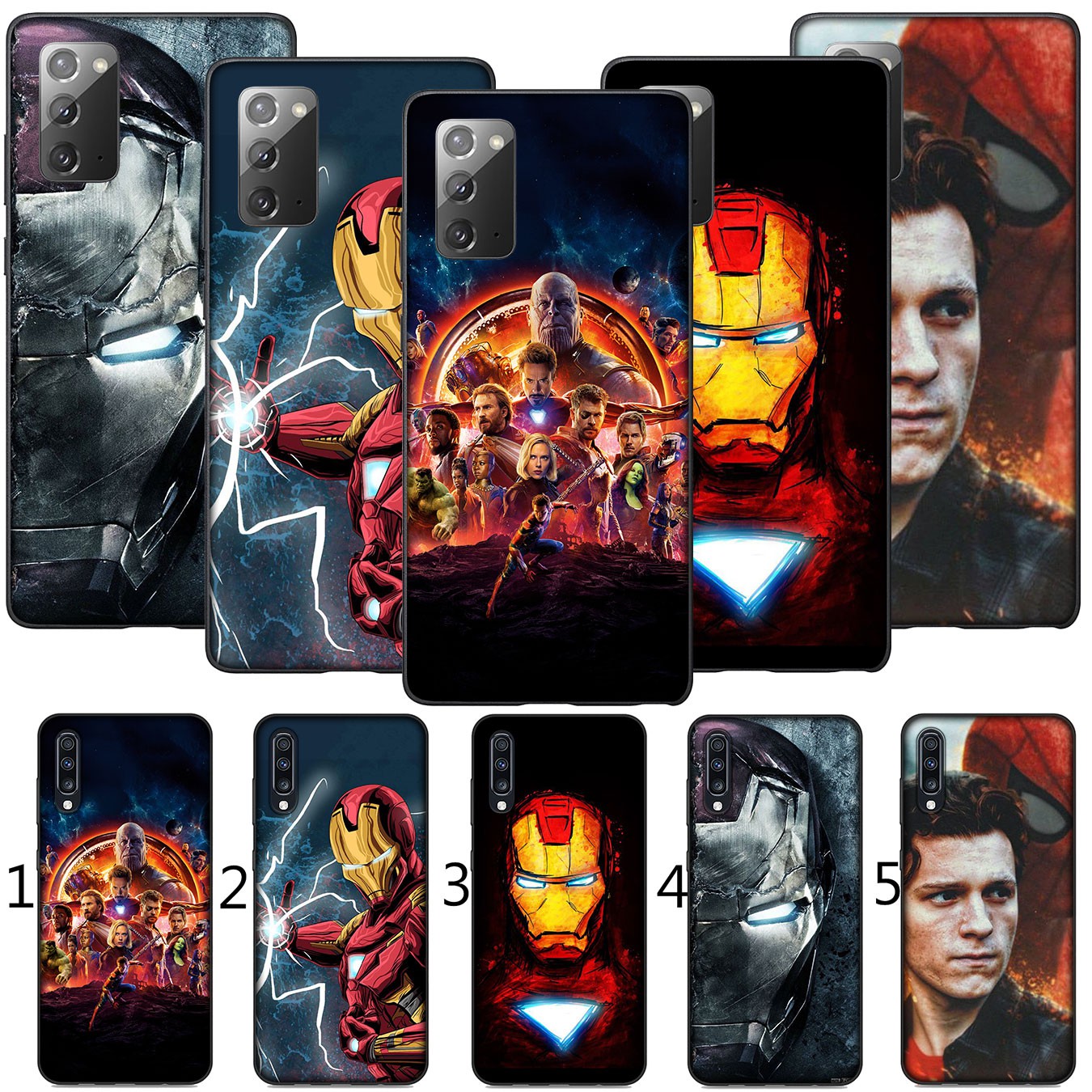 MARVEL Ốp Lưng Silicone Mềm Phong Cách Avengers Iron Man Cho Xiaomi Redmi Note 5 Pro Plus 5a 4x S2 Mi Poco X3 Nfc M3 9t