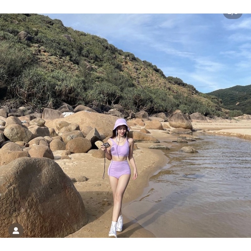 (M36 - LiLyBikini) SET BIKINI 3 MẢNH ÁO + QUẦN + MŨ HÀN QUỐC