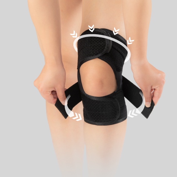 Đai CỐ ĐỊNH KHỚP GỐI Bonbone NHẬT BẢN Thin PF Cross Belt cố định cơ, bảo vệ giảm rung và giãn khớp gối - Made in Japan