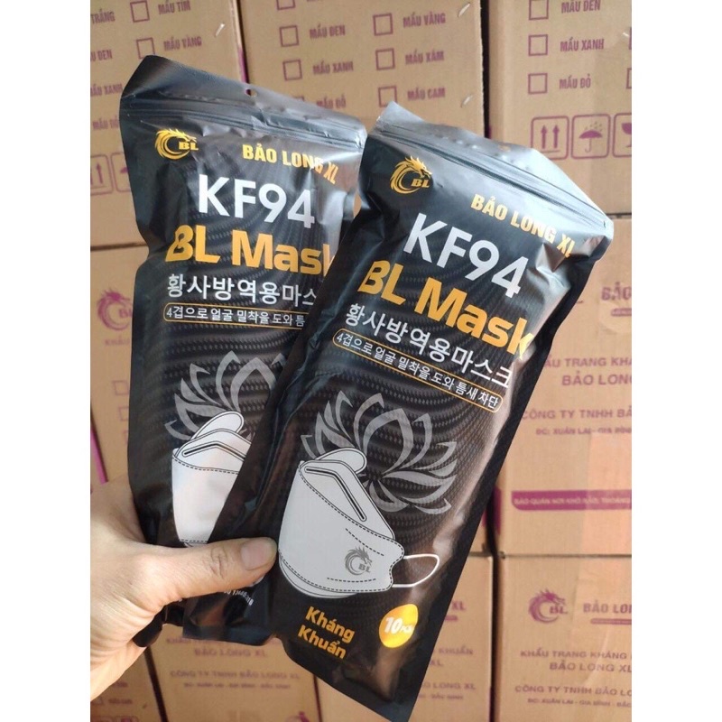 Khẩu trang kf94 4d kháng khuẩn tiêu chuẩn Hàn Quốc