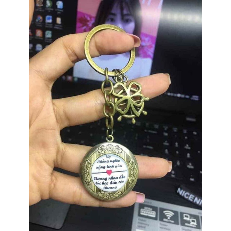 móc khóa dây chuyền locket