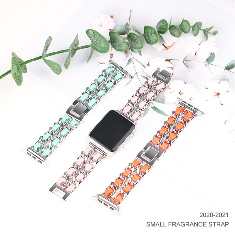 Dây Đeo Inox Sang Trọng Cho Đồng Hồ Thông Minh Apple Watch 40mm 44mm 41mm 45mm Series SE 6 7 1 / 2 / 3 / 4 / 5 38mm 42mm