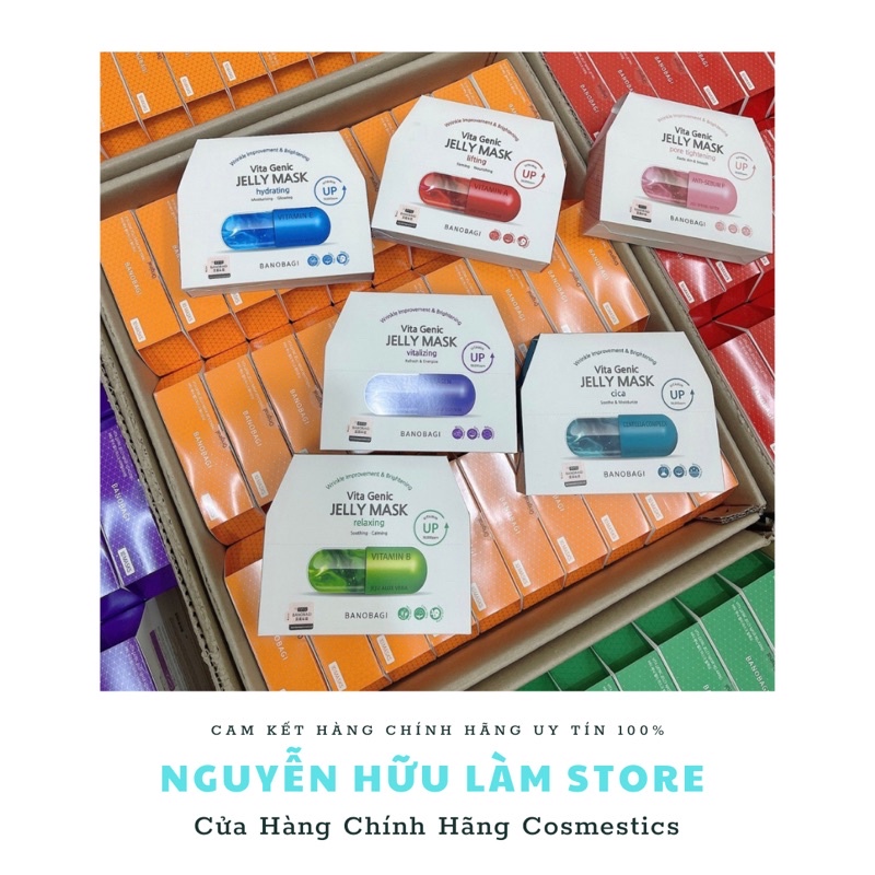 Mặt Nạ Giấy Viên Thuốc BANOBAGI ANTI WRINKLE WHITENING  VITA GENIC MASK | Thế Giới Skin Care