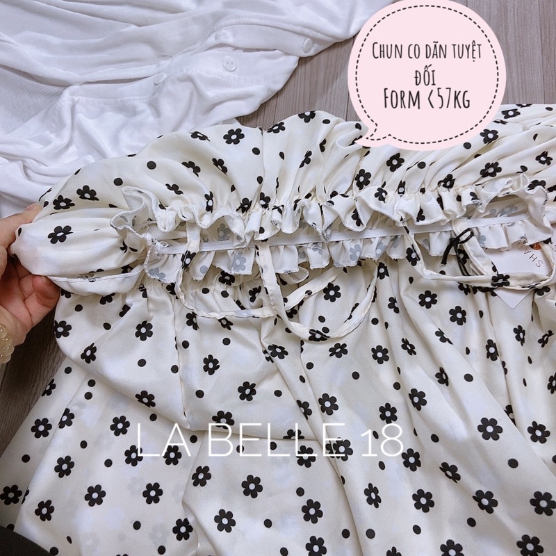 Set váy 2 Dây Hoa Nhí kèm áo khoác ngoài cardigan Set váy 2s áo cadigan | BigBuy360 - bigbuy360.vn