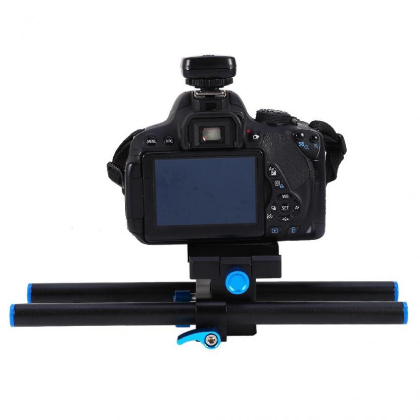 Hệ thống thanh ray 15mm đế cố định máy ảnh cơ DSLR
