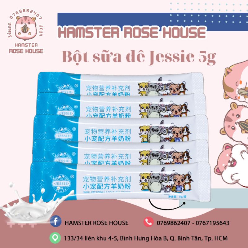 Bột sữa dê dạng gói 5g cho Hamster