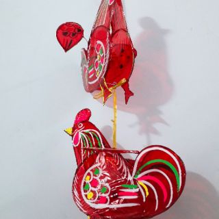 Lồng đèn trung thu giấy kiếng hình con gà
