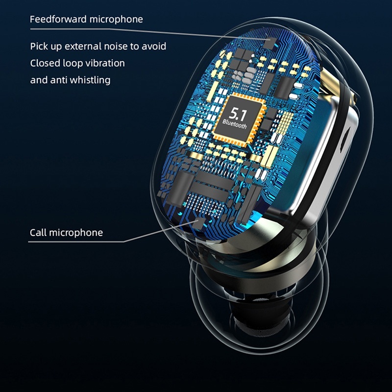 Tai Nghe Bluetooth 5.0 Không Dây A6 Lite TWS Có Micro Chất Lượng Cao