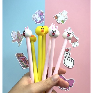 C23 Bút mực viết hình Thỏ Cony và Vịt Sally