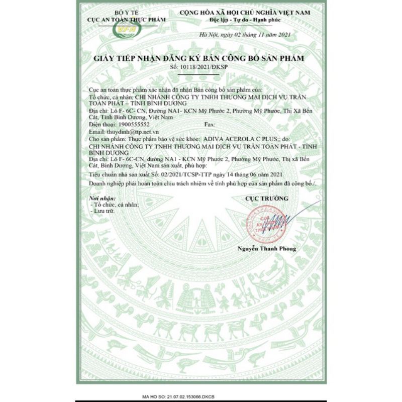 Viên Uống Bổ Sung Vitamin C ADIVA ACEROLA C PLUS (Lọ 60 viên)