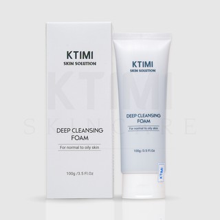 SỮA RỬA MẶT KTIMI Deep Cleansing Foam DA DẦU, NHỜN, MỤN 100gr