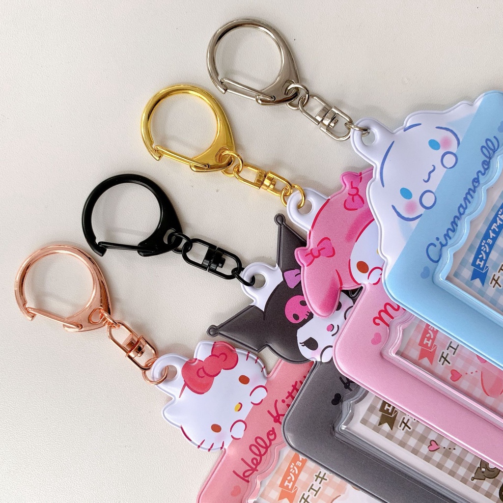 Móc Khóa Đựng Thẻ ID Họa Tiết Nhân Vật Steve Sanrio Dễ Thương