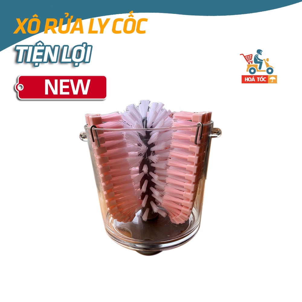 Dụng cụ chậu rửa ly xô rửa ly cốc nhanh tiện lợi xô xà bông
