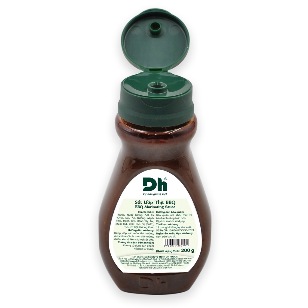 Combo 2 chai Muối ớt chanh Nha Trang 200gr + Sốt ướp thịt BBQ 200gr Dh Foods gia vị ướp BBQ, sốt chấm thịt nướng hải sản