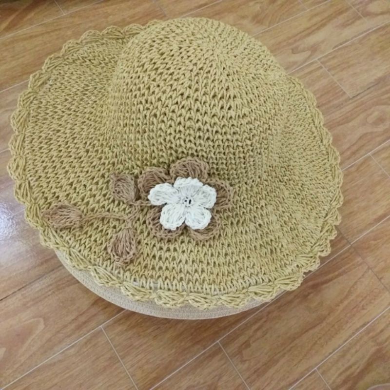 Mũ cói giấy đi biển(hàng vành trơn và quả núi, mắt dứa loại tuyển chọn)