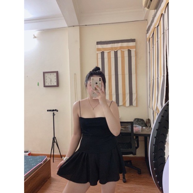 Áo hai dây croptop bigsize CRA019-BIG màu đen / trắng / tím