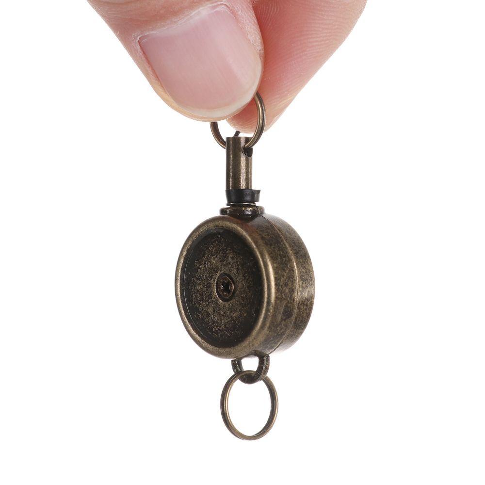Móc Chìa Khóa Mini Có Dây Đeo Thẻ ID Chống Thất Lạc Tiện Dụng