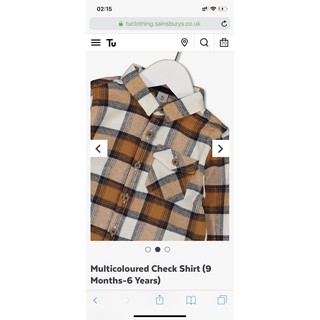 Áo sơ mi bé trai Tuclothing auth size 2,3,4,5,6y