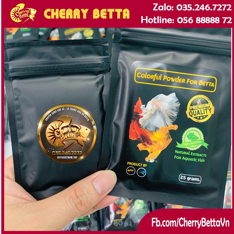 Bột lá bàng - Colorful Powder For Betta - Dưỡng cá sung khỏe, tiện lợi