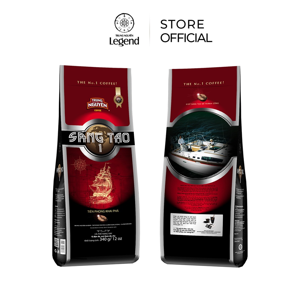 [Culi và Robusta] Combo 2 Cà phê Rang Xay Sáng Tạo 1 - 340gr - Trung Nguyên Legend