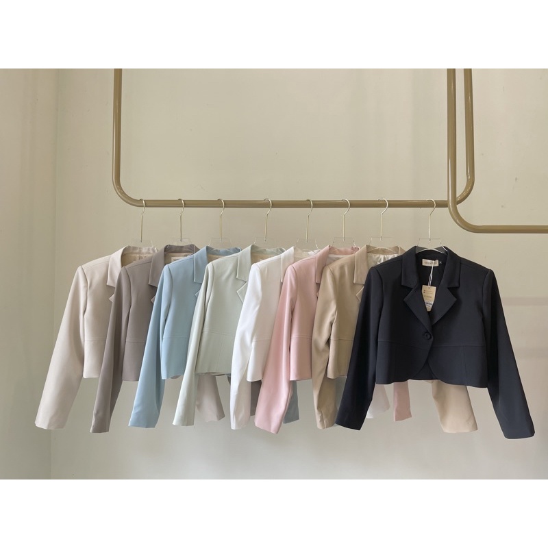Blazer croptop lai bầu