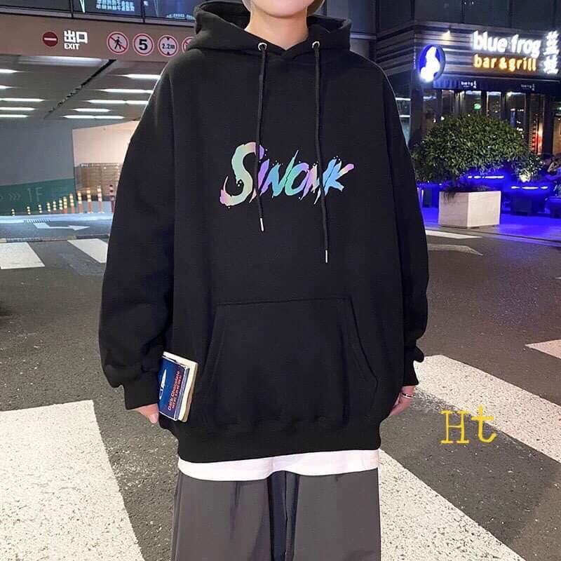áo hoodie nỉ bông phản quang 7 màu, áo hôdie phản quang bảy màu
