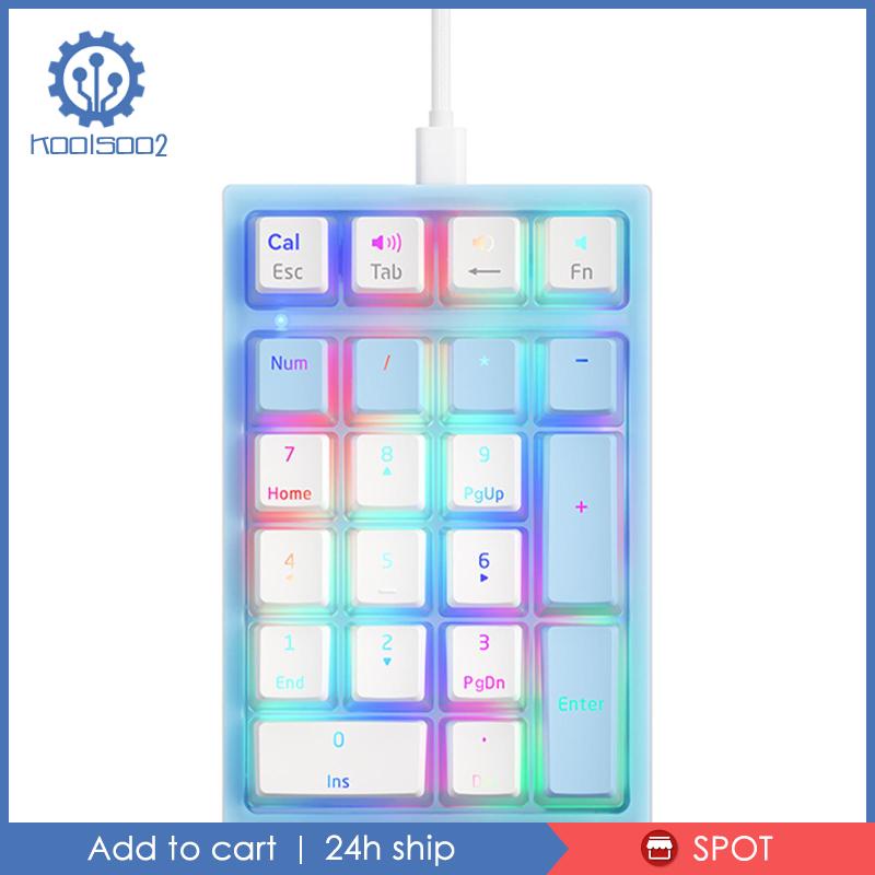 Bàn Phím Số Cơ 21 Phím Có Dây Cho Máy Tính