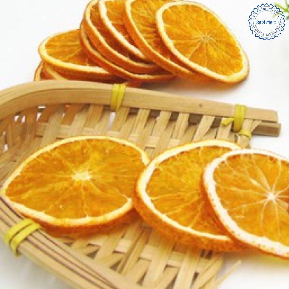 100 gram Cam vàng thái lát sấy loại 1