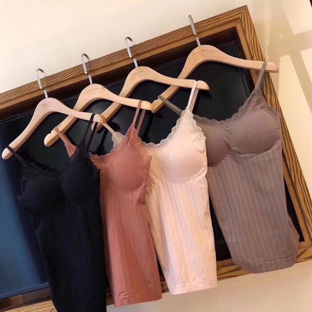 Áo 2 dây nữ đẹp dáng dài đi biển sang chảnh màu đen da nâu tây - Shop đồ lót nữ đẹp gần đây | BigBuy360 - bigbuy360.vn