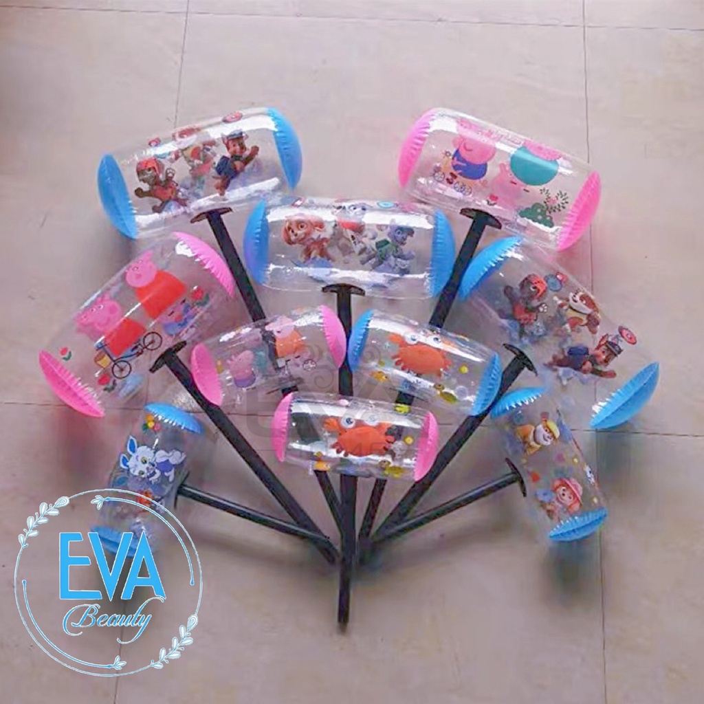 Đồ Chơi Bơm Hơi / Đồ Chơi Búa Tạ Hoạt Hình Đèn Phát Sáng Cán Tay Cầm Nhựa Lớn 70 Cm Vui Nhộn
