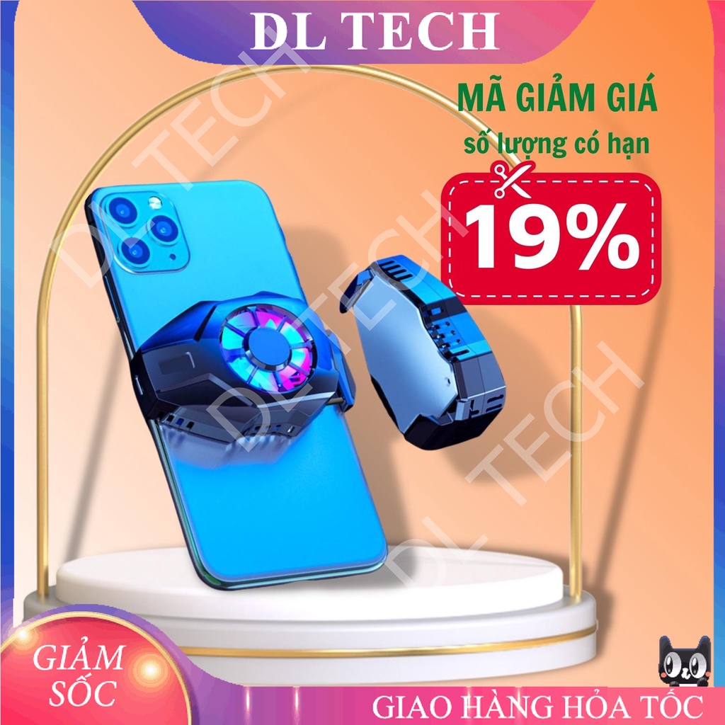 Quạt tản nhiệt gaming SÒ LẠNH siêu mát Memo L-01 cho điện thoại DL TECH